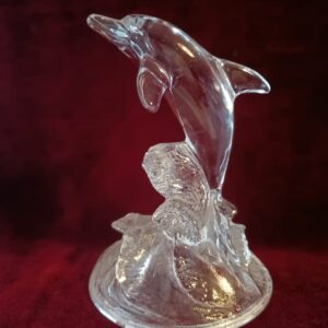 8051 üvegdelfin 17x12 cm